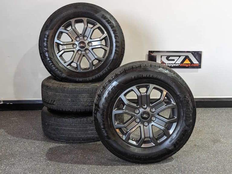 18" Original Genuine Ford Ranger Wild track Alloy Wheels & Goodyear Tyres