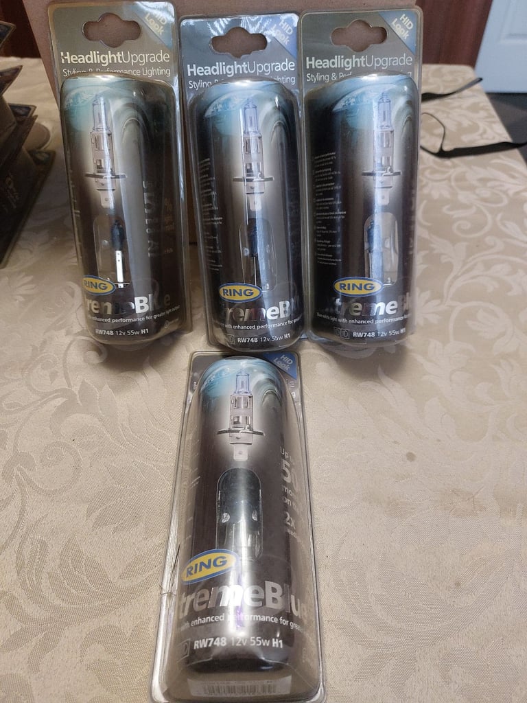 X4 pair of ring upgrade bulbs Hdi Look H1