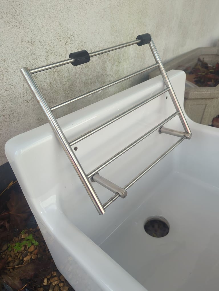 Lab sink Ceramic  with stainless steel rack