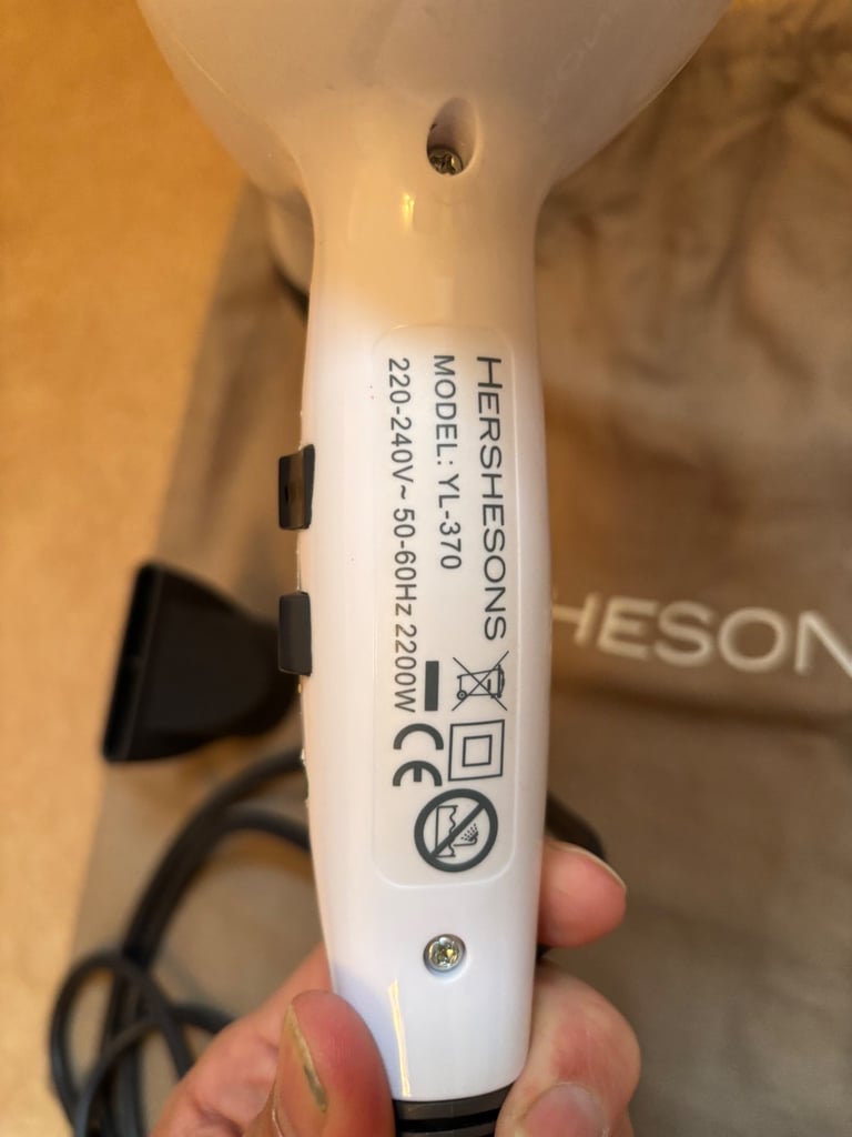 Hershesons Hair Dryer with Bag