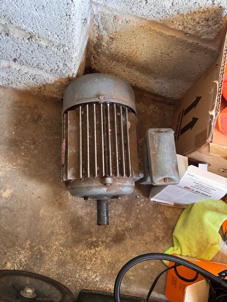 Industrial AC Induction Motor. 