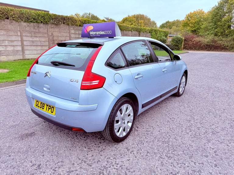 2008 08 CITROEN C4 1.6 VTR PLUS PETROL 5 DOOR MANUAL SAME LADY OWNER SINCE 2009