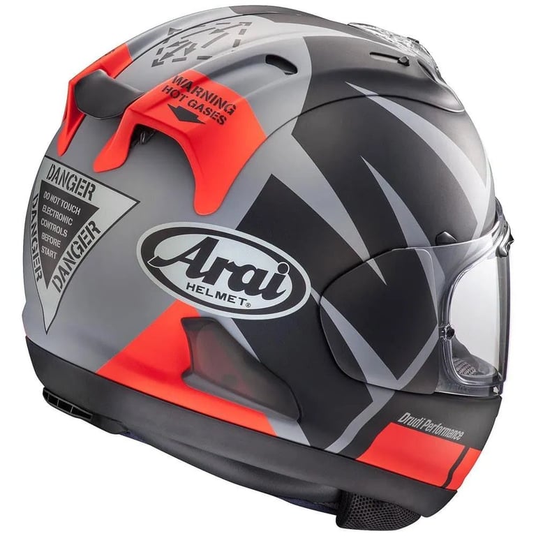 RARE COLLECTORS ITEM #ARAI RX-7 MOTORCYCLE HELMET - MAVERICK VINALES WINTER TEST