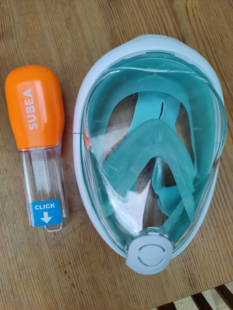decathlon snorkeling easybreath Full Face Snorkel Mask Size M-L, RRP £30