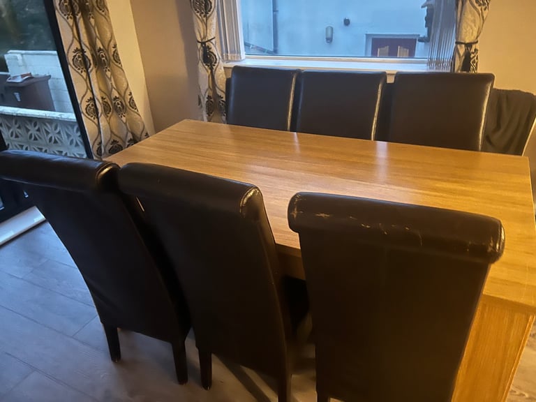 image for Dining table and 6 Chairs 