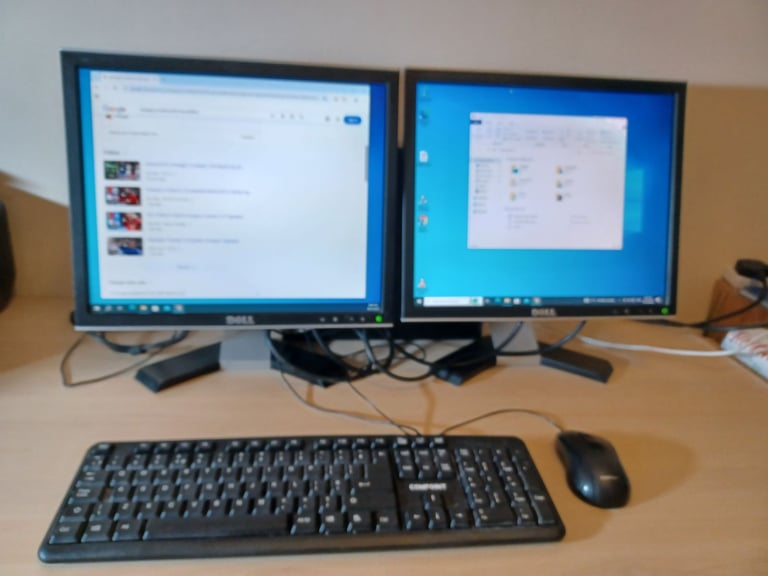 Dell Desktop Computer Dual Screen