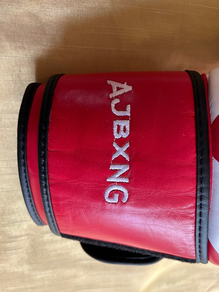 Boxing glove autographed by Anthony Joshua