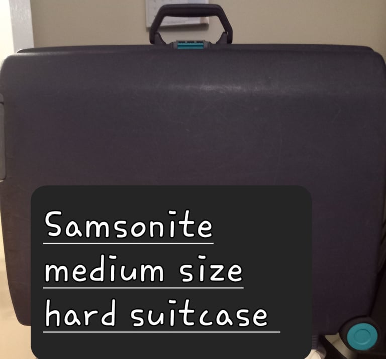 £10 OFF Was £35 Samsonite Hard Suitcase Medium Size Good Working Order 
