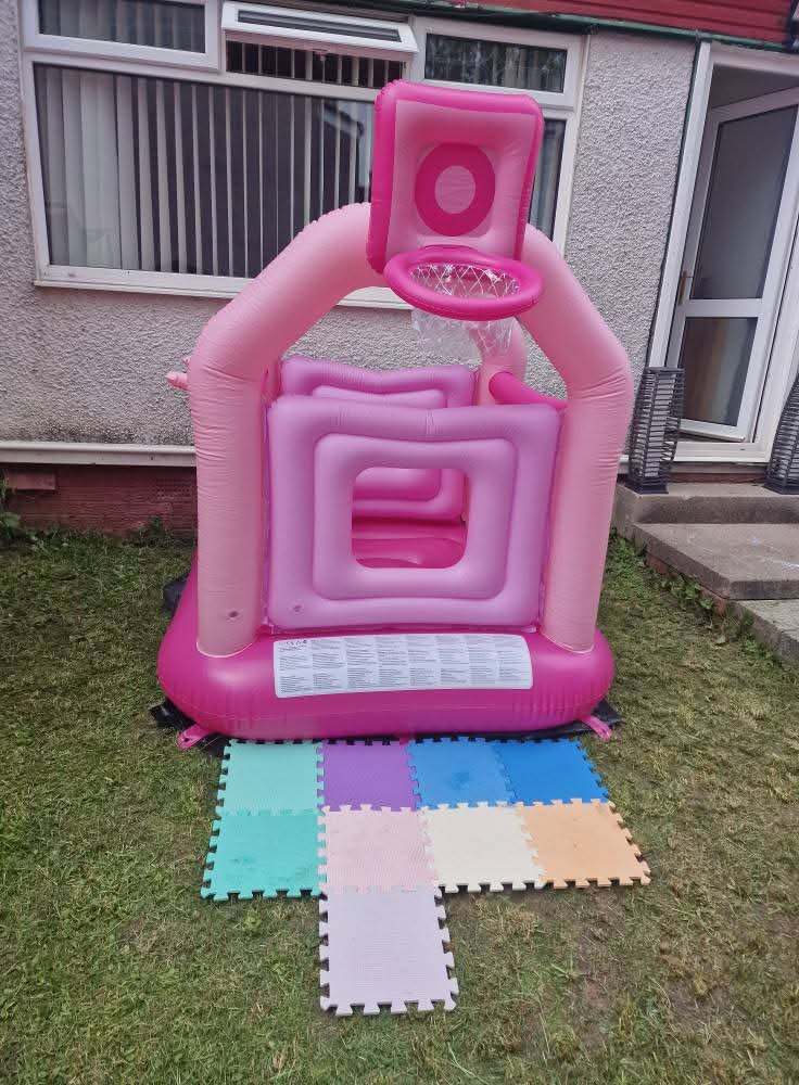 Fairy inflatable bouncy castle with box 