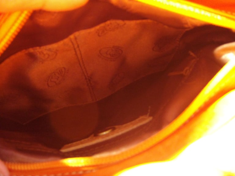 AVORIO ITALIAN LEATHER BAG ORANGE CROSSBODY NEW