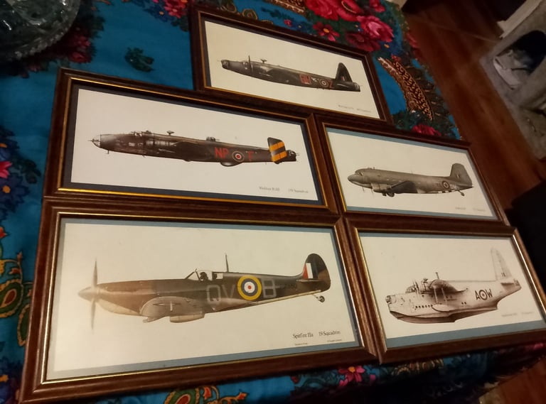 image for 5 planes pictures framed