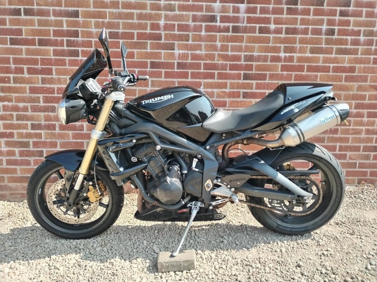 image for 2008 TRIUMPH STREET TRIPLE 675 FOX EYE FACE LIFT FRONT END 20K BLACK LAST OWNED 