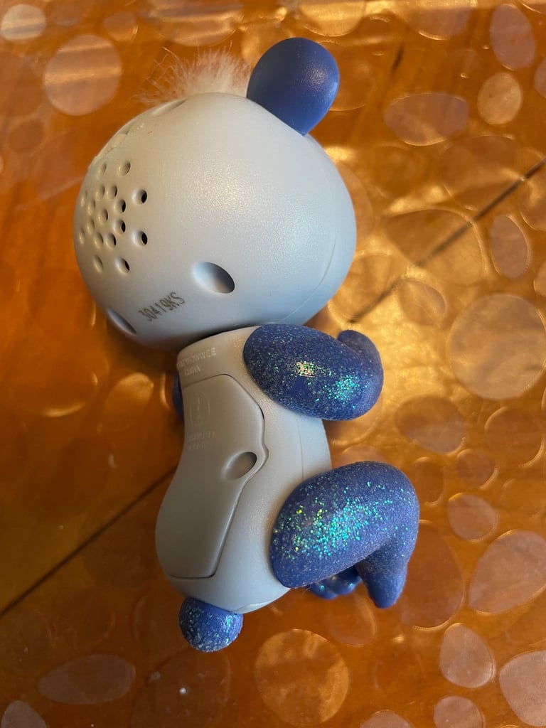 Fingerling Purple Glitter Panda White Hair, WowWee USED 2017 Tested Working