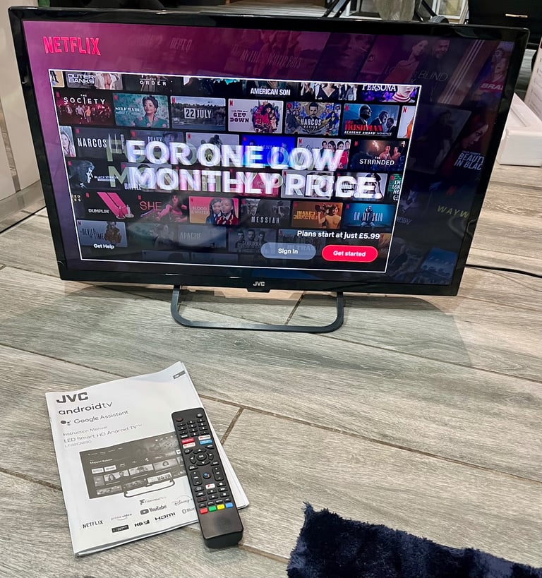 JVC 32 inch android smart led tv with google assist bargain only £50 no offers free local delivery 