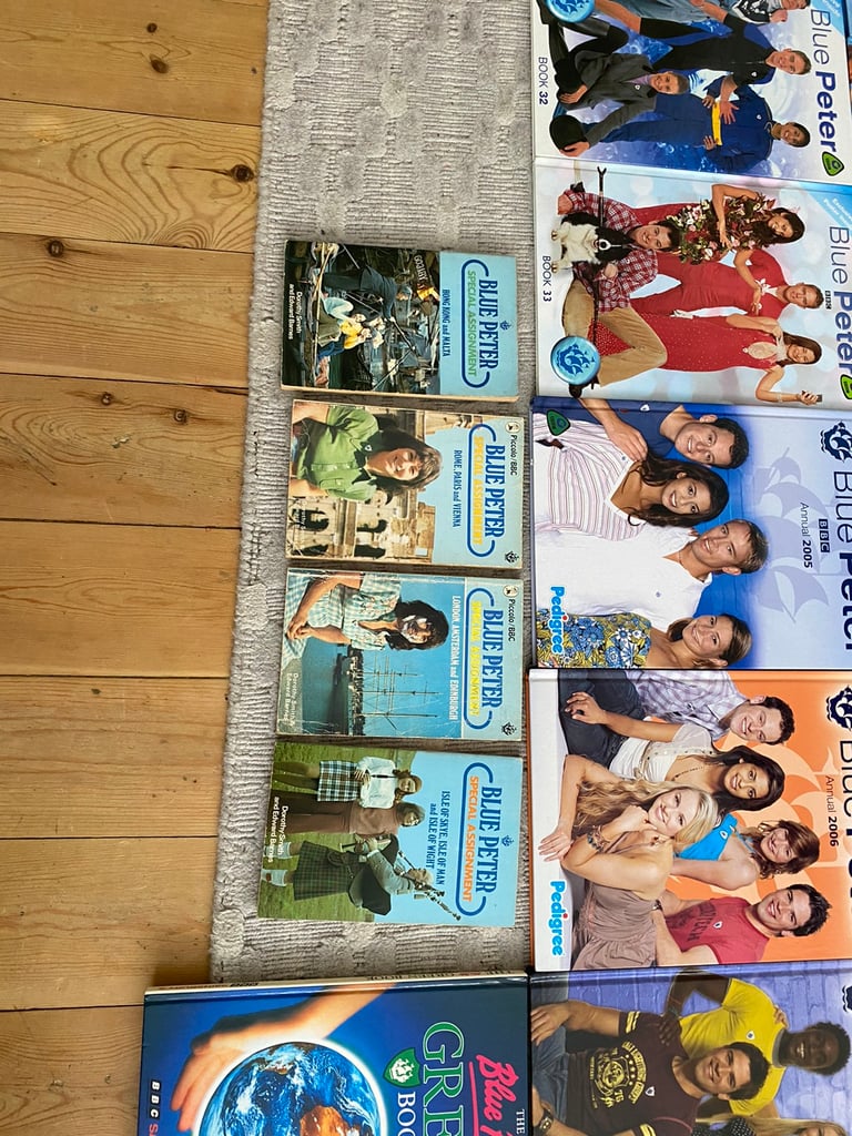 Complete set of 40 Blue Peter Annuals