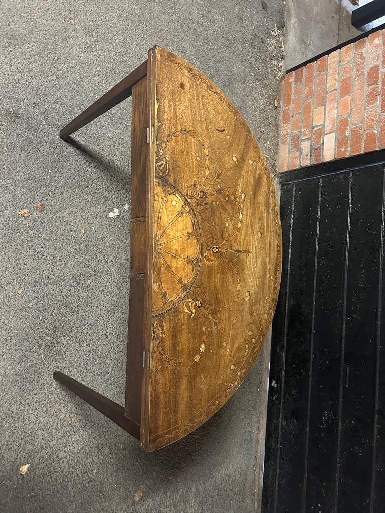 image for Antique Fine Quality Inlaid Mahogany Card Table