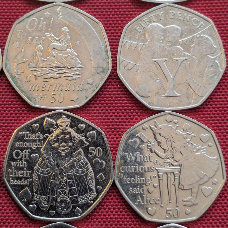 £2.50 each Lovely 50p ISLE of MAN #4 coins