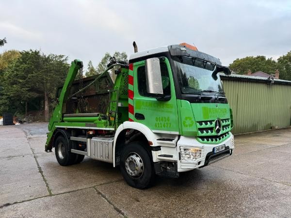 Mercedes 1824 Hyvalift Skip Loader 4x2 Extendable Arms Easy Sheet 