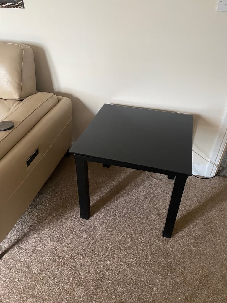 Square Black Glass coffee