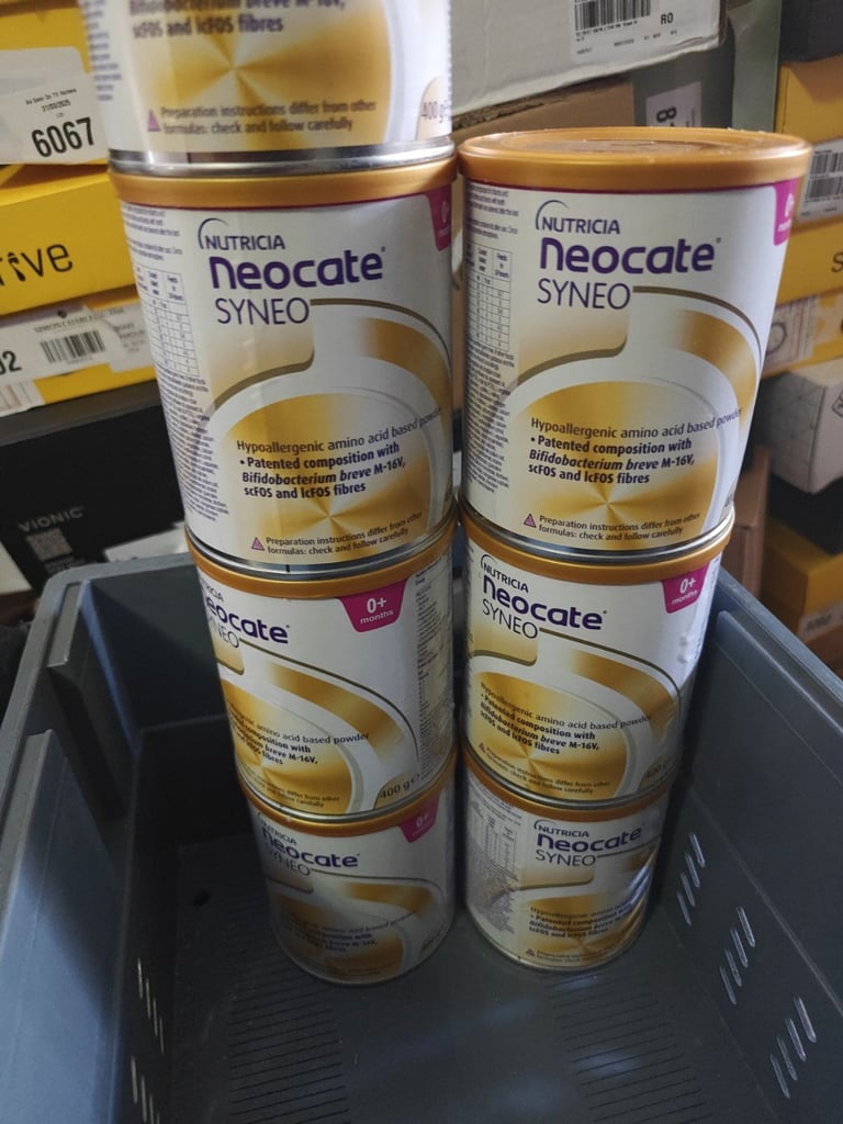 7 X Nutricia Neonate LCP Milk Formula 400g Tin