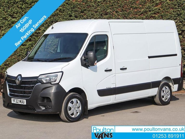 2022 Renault Master Business+ 2.3DCI, 150BHP, L2H2 MWB Van, Air Con, Reverse Parking Sensors, B L...