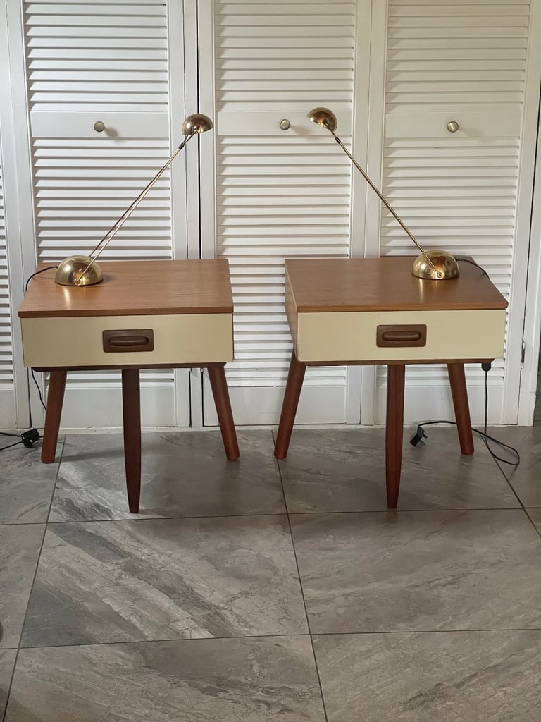 image for Retro mid century Danish bedsides