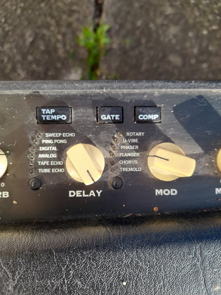 Line 6 Flextone 75W amp (Marshall amp style).