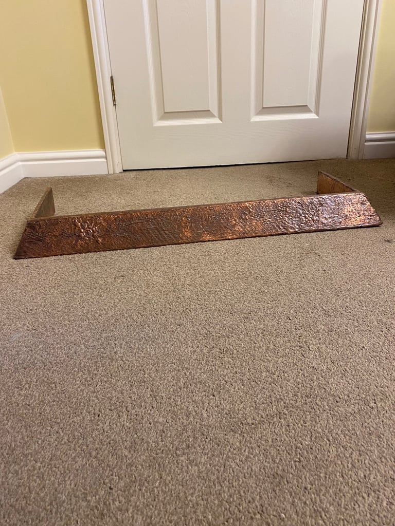Arts and crafts copper fire fender