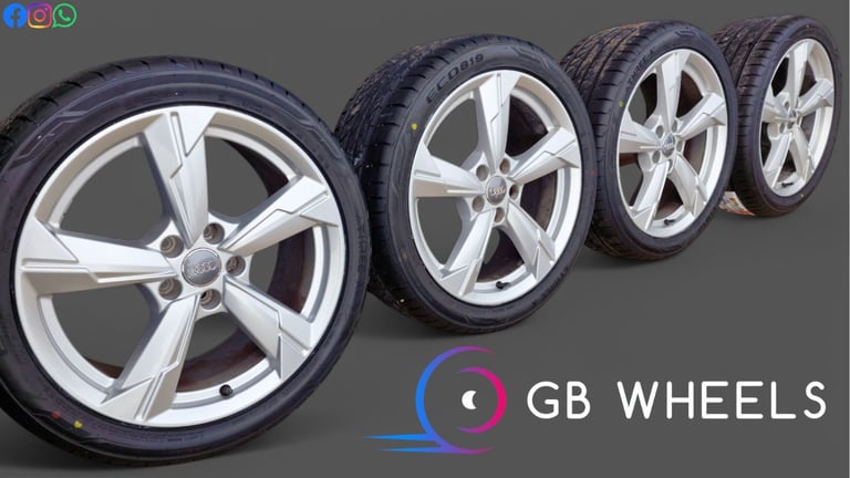 Genuine Audi A4 S4 A5 S5 18" Alloy Wheels NEW tyres TT A6 245/40/18