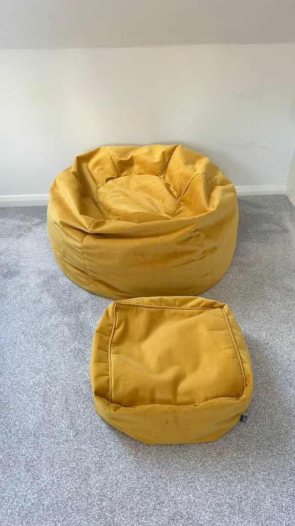 image for Bean bag and foot stool