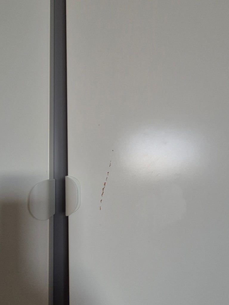 White/Grey VISTHUS IKEA Wardrobe