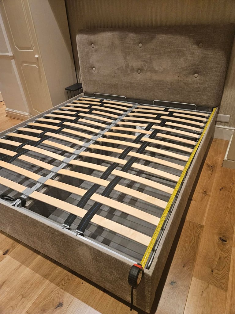 image for Spacious Super King Bed Frame with Built-In Storage –Mattress Not Included 