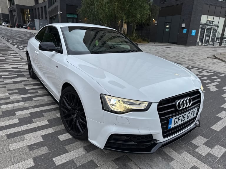 2016 AUDI A5 BLACK EDITION S LINE SPORTPLUS 2.0 TDI AUTO COUPE WHITE 