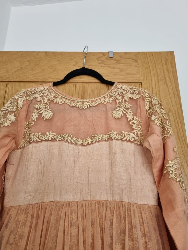 Asian Pakistani Wedding Party Long Maxi Dress New 