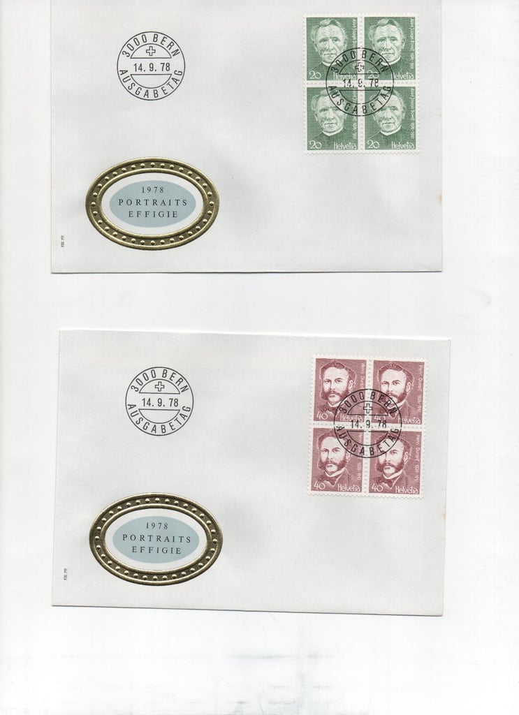 412 Switzerland first day covers
