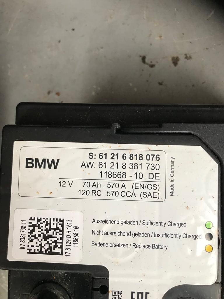 BMW car battery 
