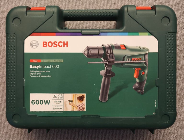 image for Bosch Easy Impact Wired Drill w/ Case 600W