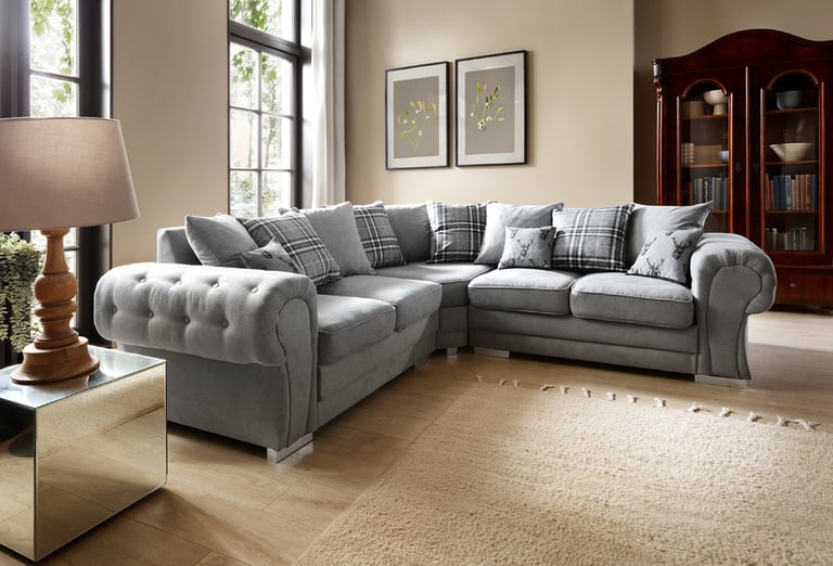 Grey corner sofa gumtree deals