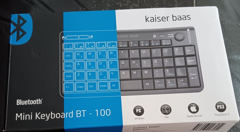 image for Kaiser Baas Bluetooth Mini Keyboard BT-100 Black