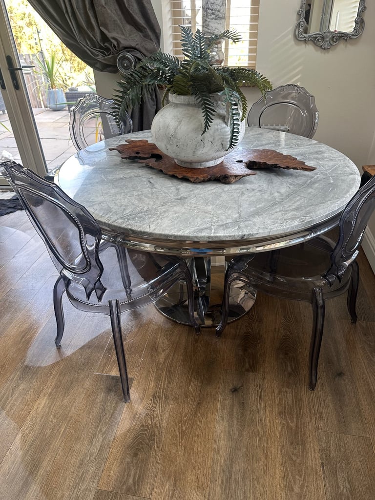 image for Marble top dining table 