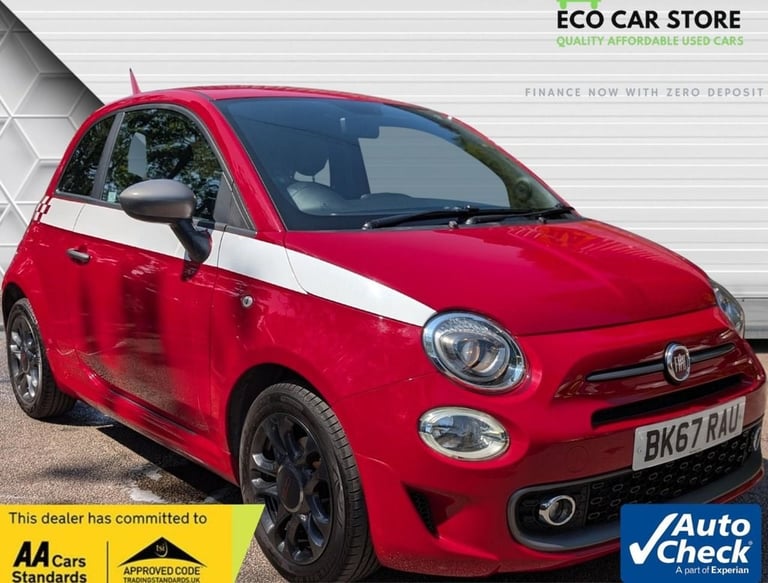 image for 2017 Fiat 500 1.2 S Hatchback 3dr Petrol Dualogic Euro 6 (s/s) (69 bhp) Hatchback Petrol Automatic