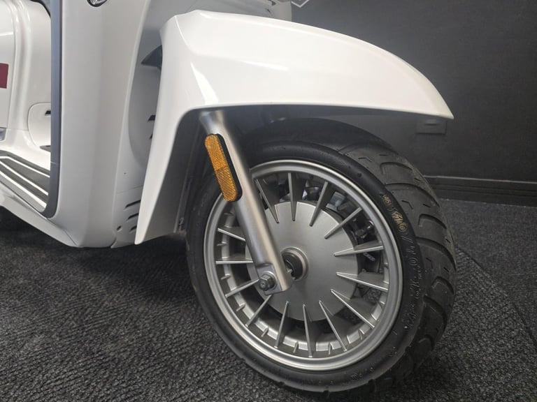 2021 Lambretta V200 Special in white , great looking scooter.