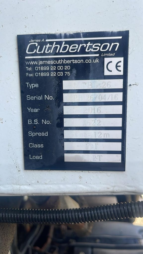 2016 (66) LEYLAND DAF CF370 GRITTER / CUTHBERTSON MPB. WALKING FLOOR