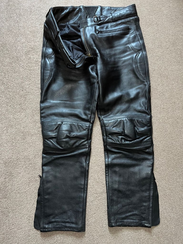 image for Ladies leather motorcycle trousers