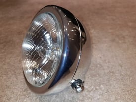 Brand New 6.5 inch Chrome Headlight for Custom Chop Cafe Racer Trike Harley etc