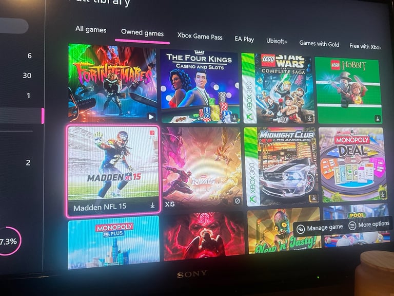 Xbox 1, 51 built in games 