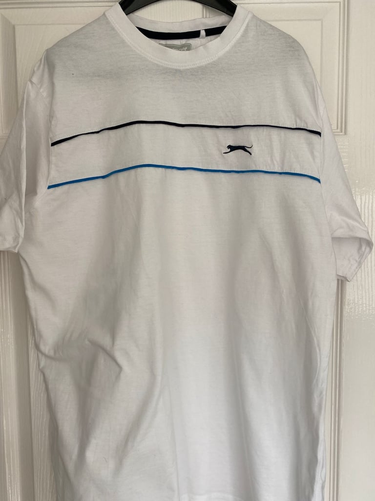 image for Men's white Slazenger t shirt size Large as new 