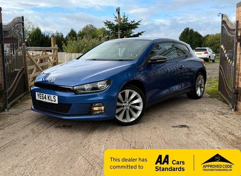 2014 Volkswagen Scirocco 2.0 TDI BLUEMOTION TECH GT 3DR 134K (BLUE) F.S.H NAV AA APPROVED  COUPE ...