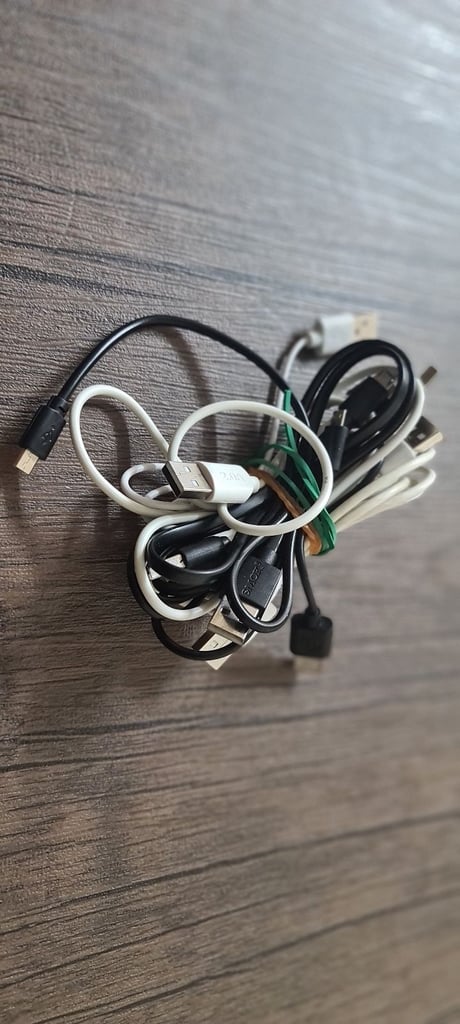 Variety of cables, wires, plugs and adapters