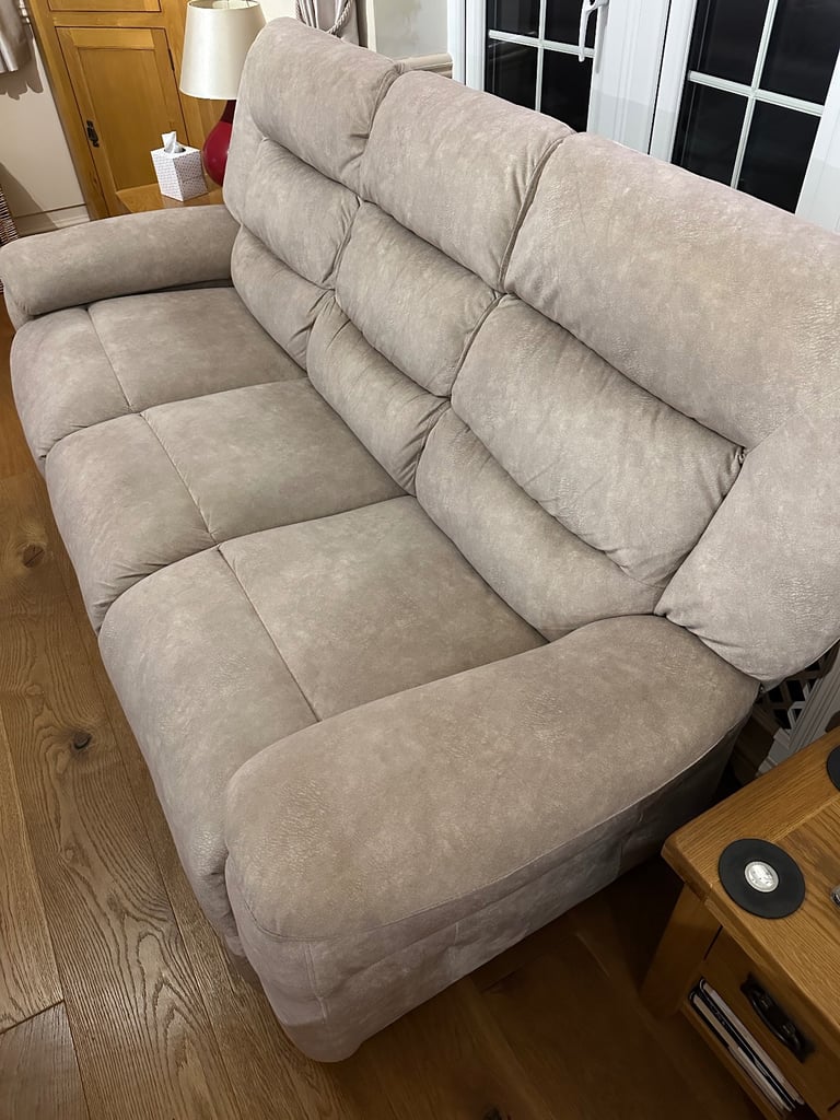 2 & 3 seater velour sofas. 